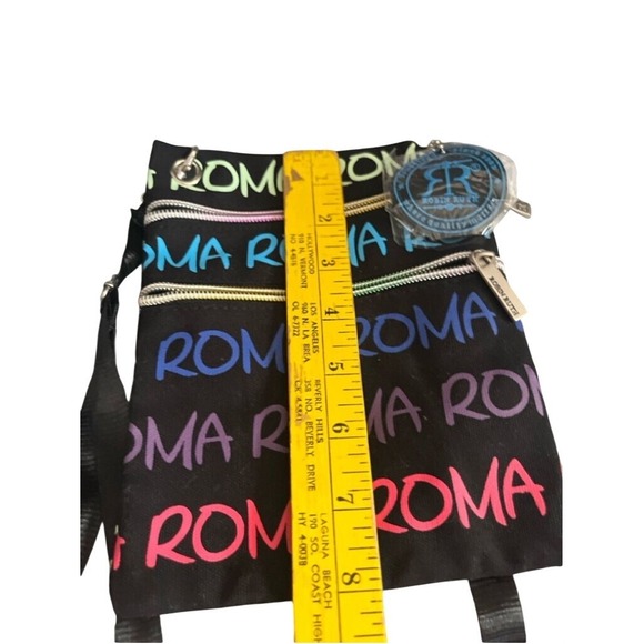 Robin Ruth Crossbody Bag Small Black Multicolor Rome Roma - Picture 5 of 5